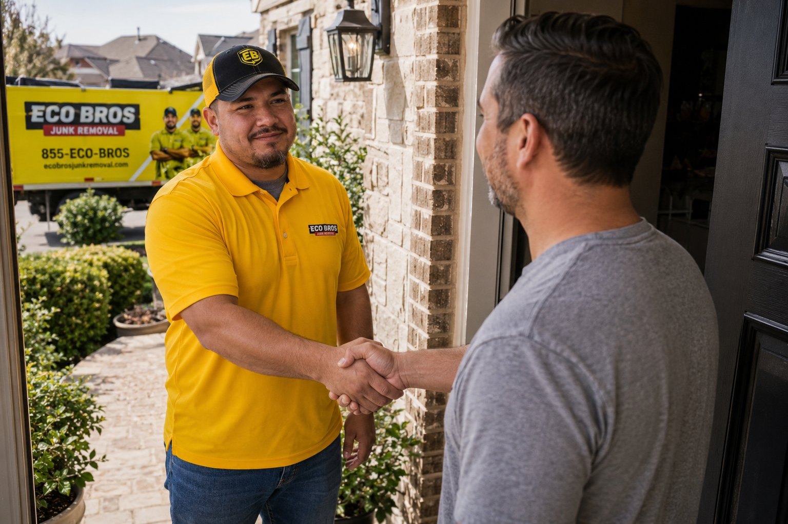 Eco Bros Junk Removal crew in Cedar Park